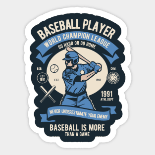 BASEBALL PLAYER - World Champion League Sticker